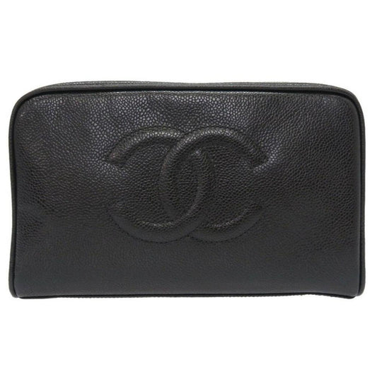 Chanel Leather Clutch Bag (Pre-Owned)