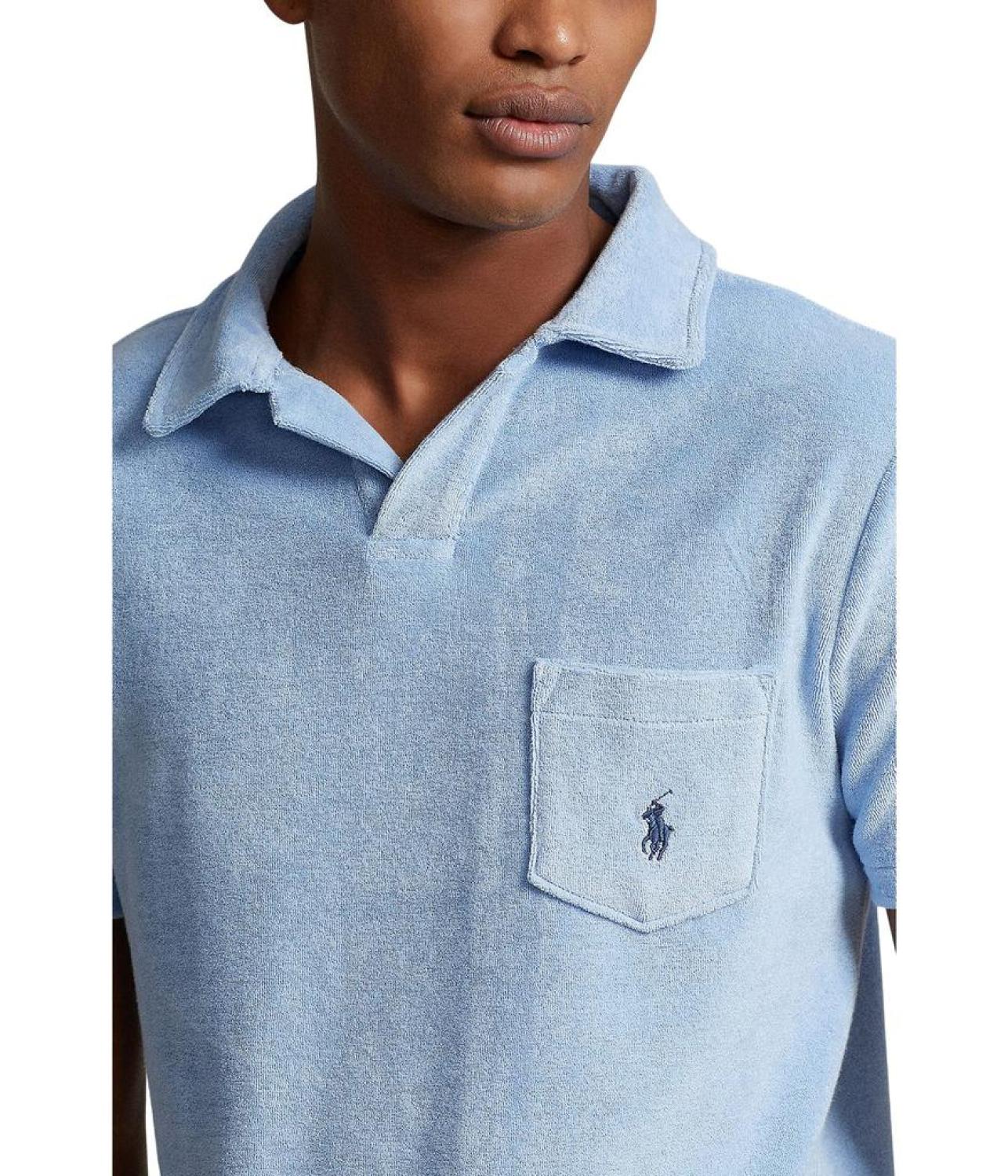 Cotton-Blend Terry Polo Shirt