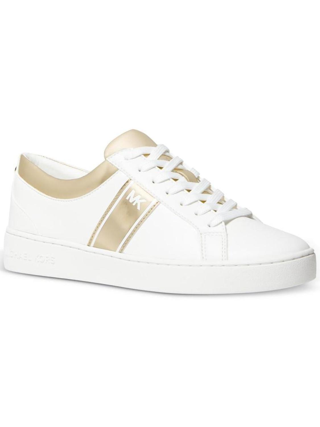 Juno Stripe Womens Faux Leather Lace-up Casual and Fashion Sneakers