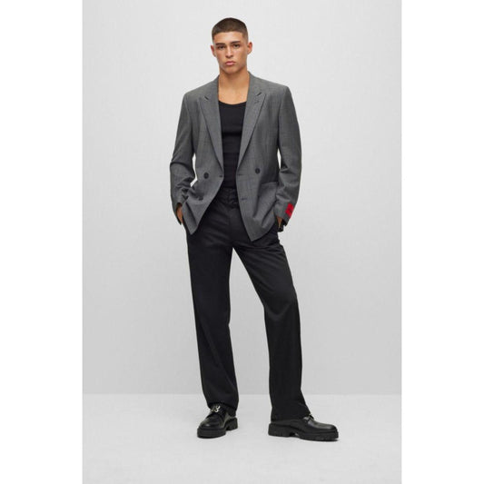 Slim-fit jacket in a performance-stretch wool blend