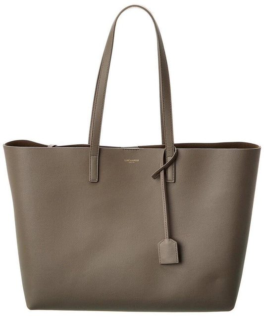 Saint Laurent E/W Leather Shopper Tote