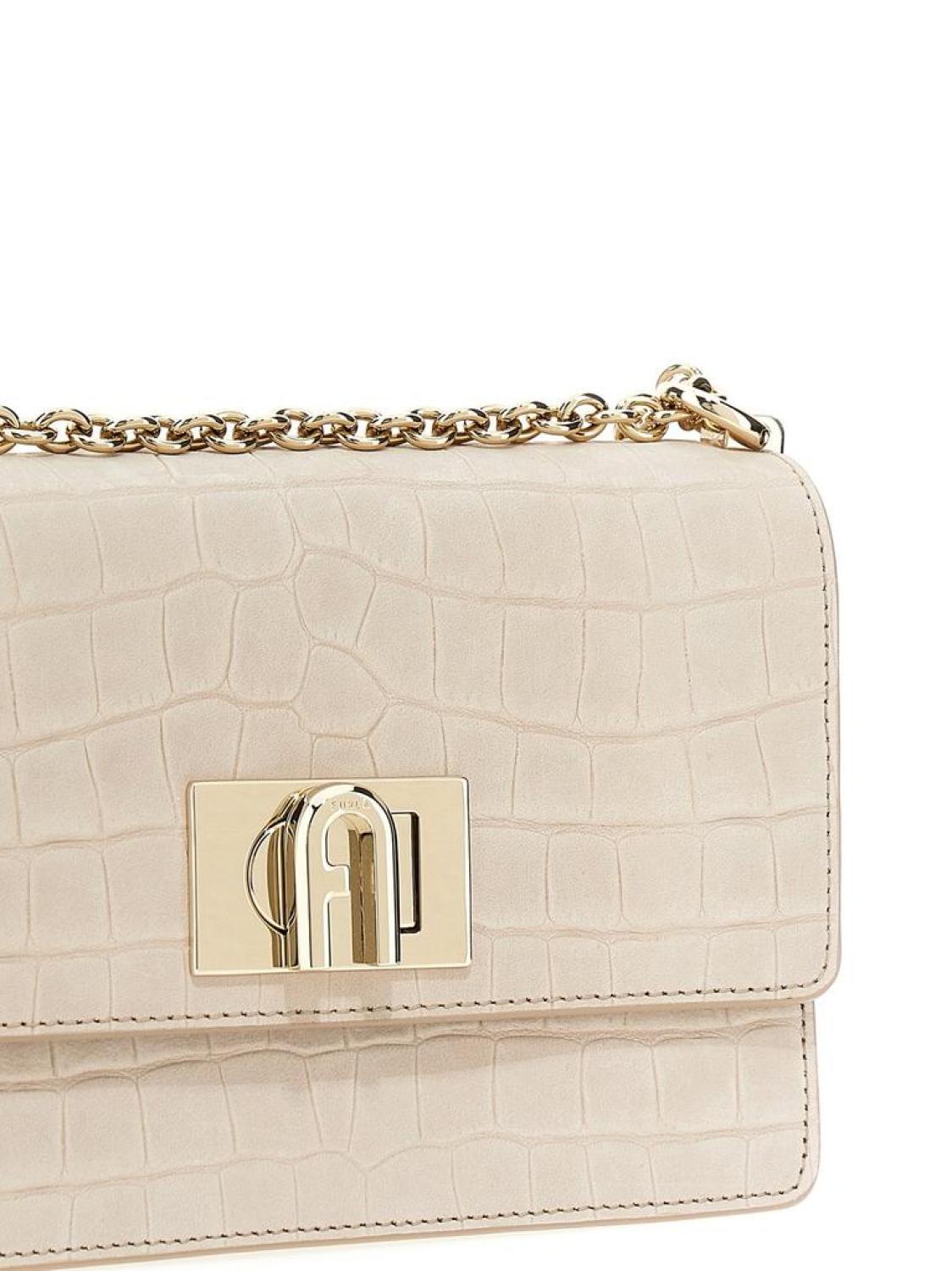 Furla 1927 Embossed Mini Shoulder Bag