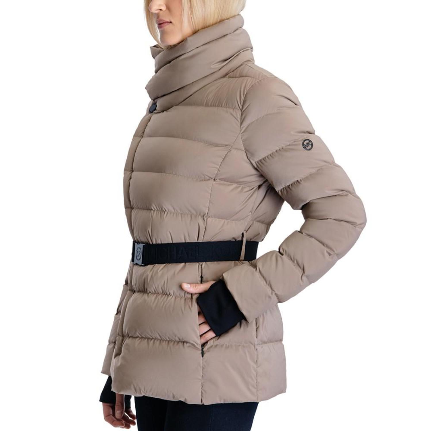 Michael kors shop asymmetrical puffer coat