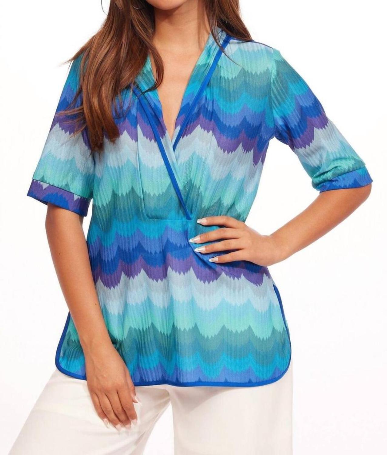 Hannelas Top In Sea Holly