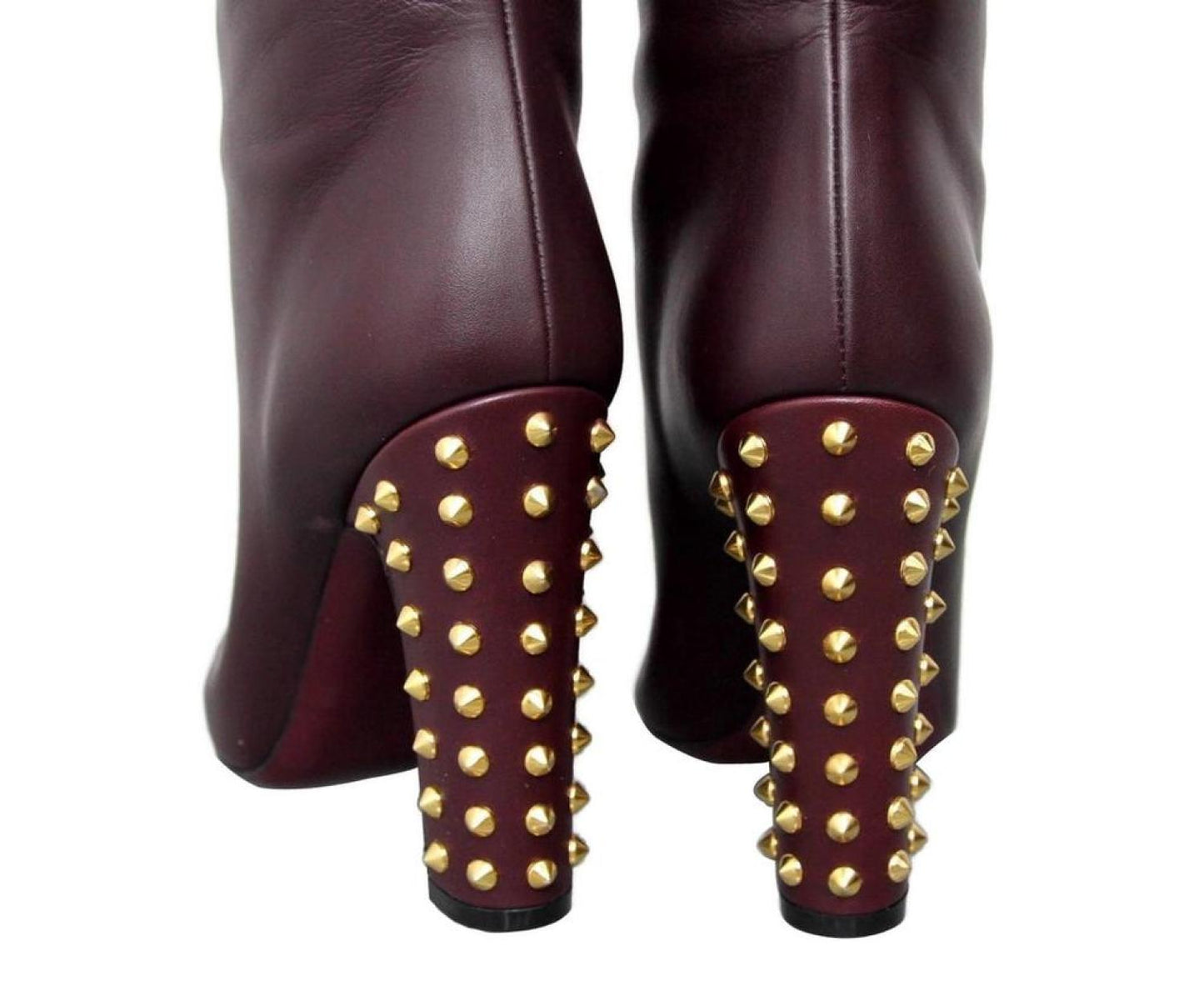 Gucci Women's Leather Knee High Studded Jacquelyne Tall Boots