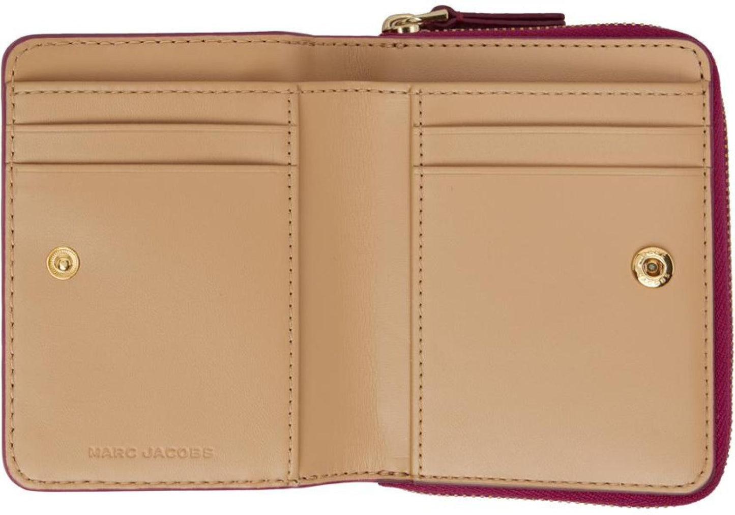 Pink 'The Leather Mini Compact' Wallet