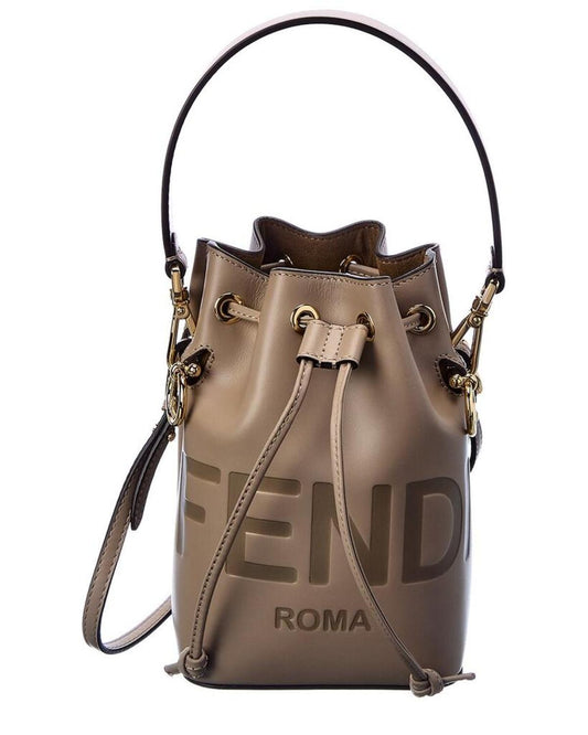 FENDI Mon Tresor Mini Leather Bucket Bag