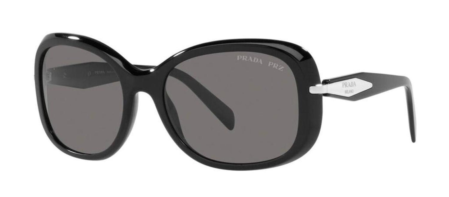 Prada PR 04ZS 1AB5Z1 Oval Polarized Sunglasses