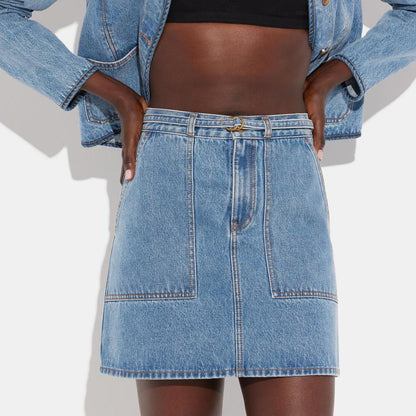 Coach Outlet Denim Skirt