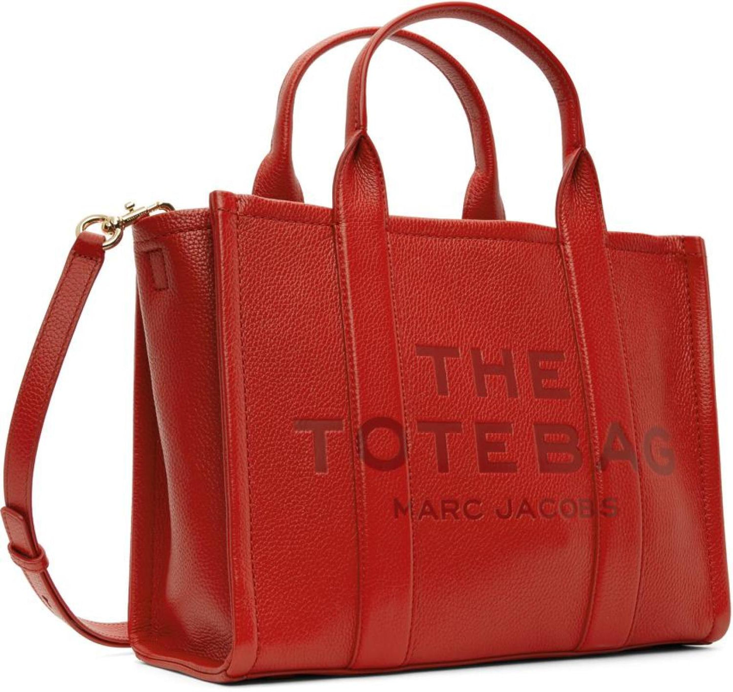 Red 'The Leather Medium Tote Bag' Tote