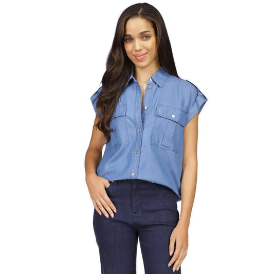 Women's Chambray Utility Shirt