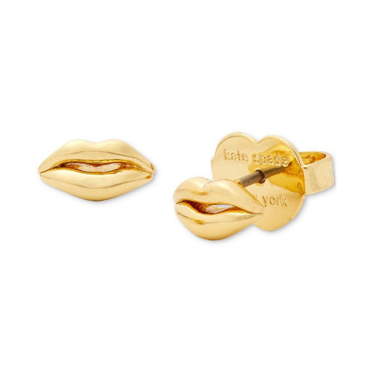 Gold-Tone Lip Mini Stud Earrings