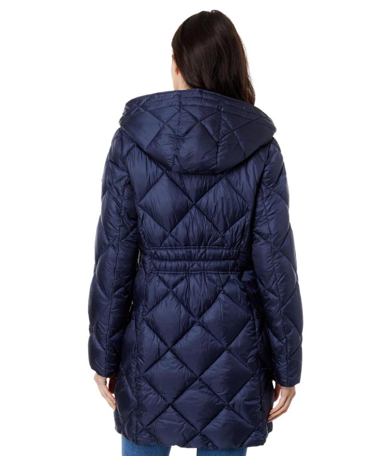 Hooded Long Quilt Puffer M426079C68