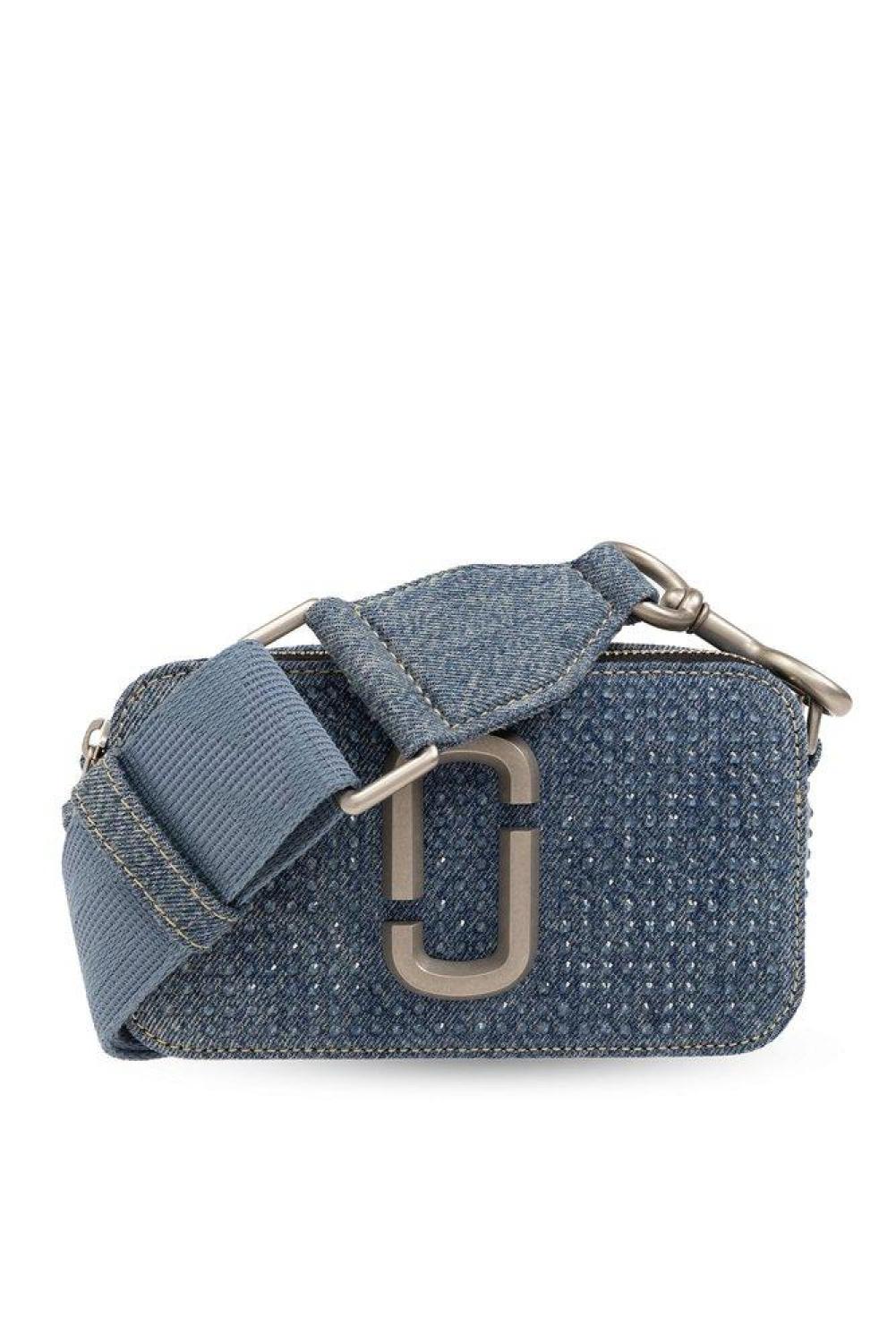 Marc Jacobs The Crystal Denim Snapshot Messenger Bag