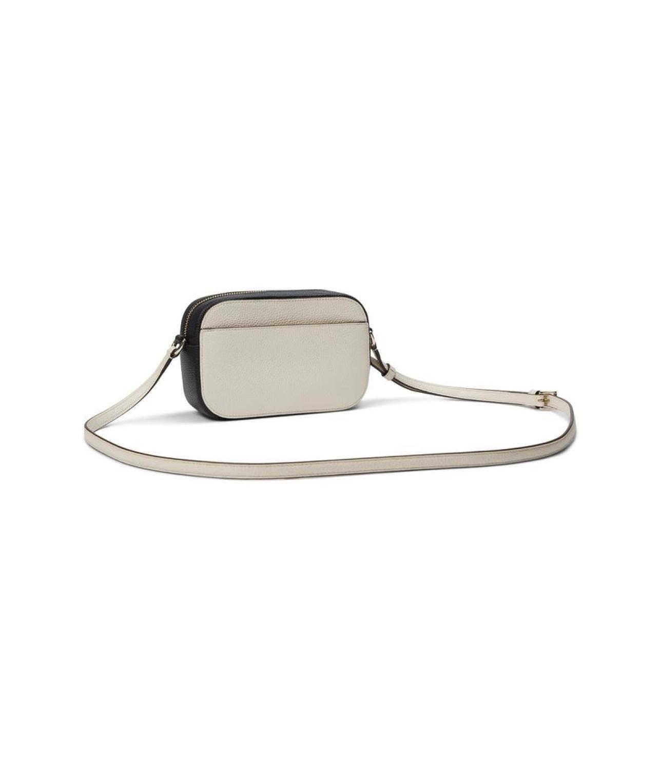 Ava Colorblocked Pebbled Leather Crossbody