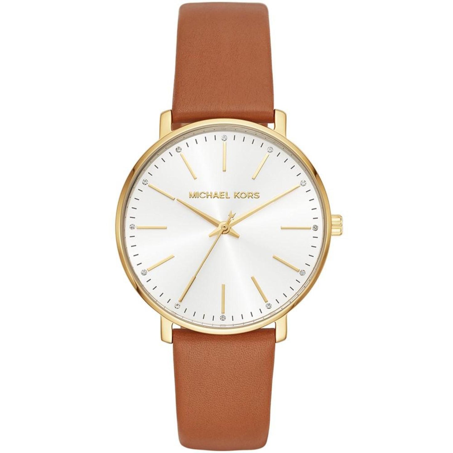 Women's Pyper Luggage Leather Strap Watch 38mm