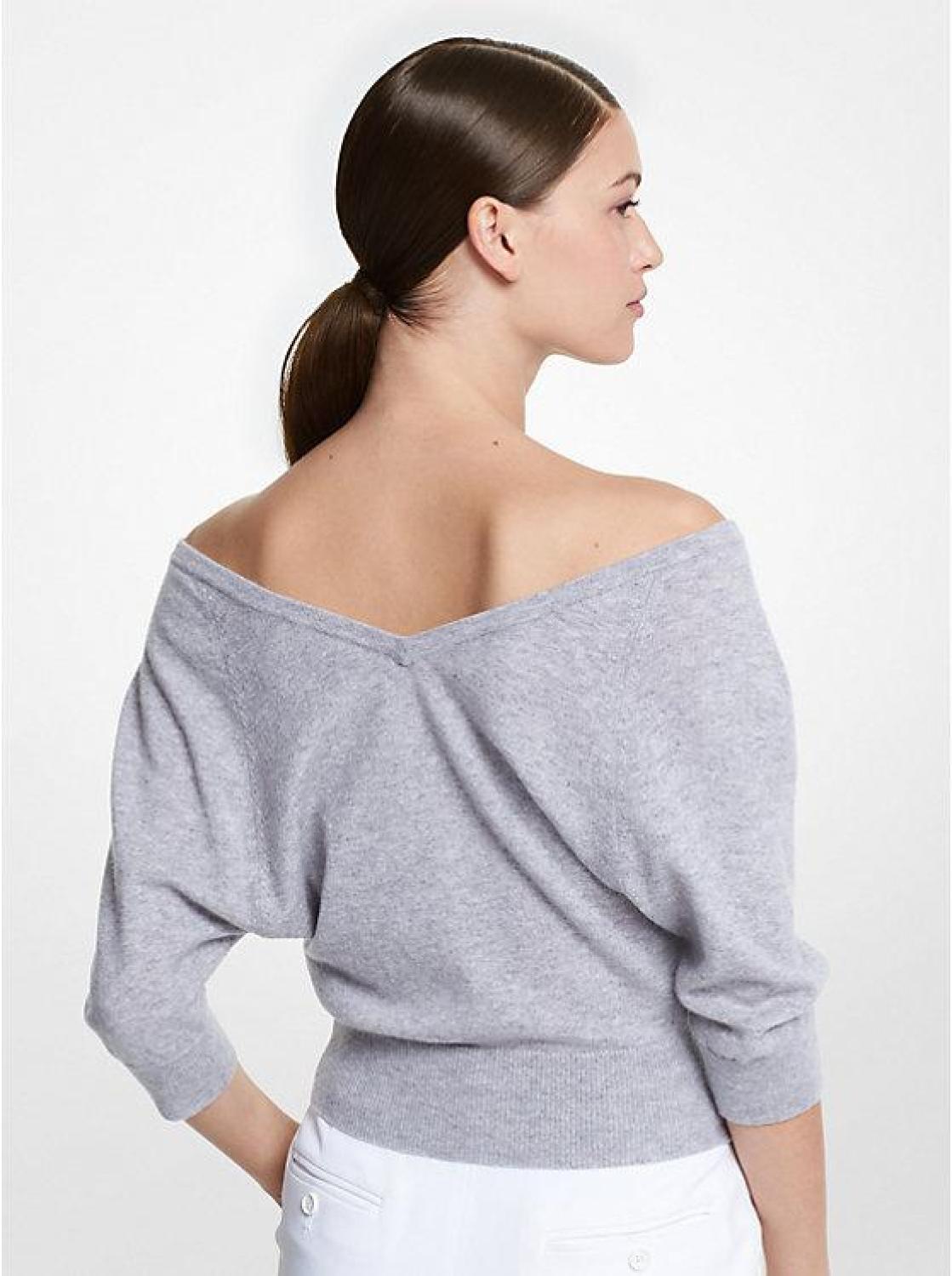 Cashmere Off-The-Shoulder Sweater