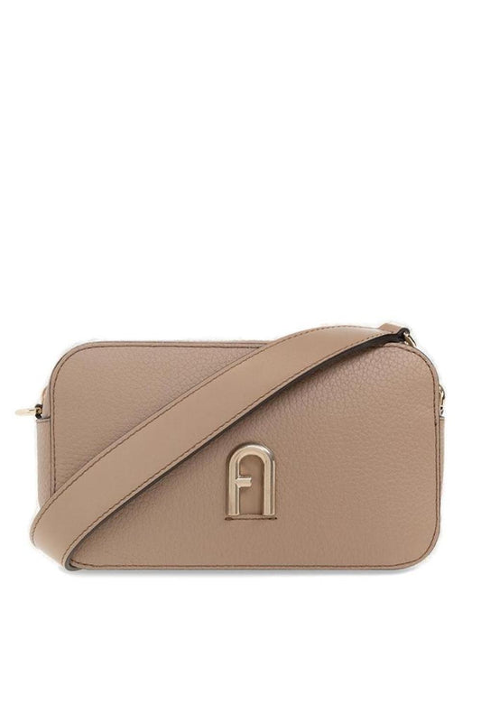 Furla Logo-Plaque Zipped Mini Crossbody Bag