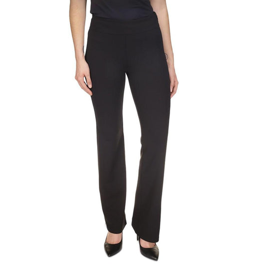 MICHAEL Petite Straight-Leg Scuba Crepe Pants