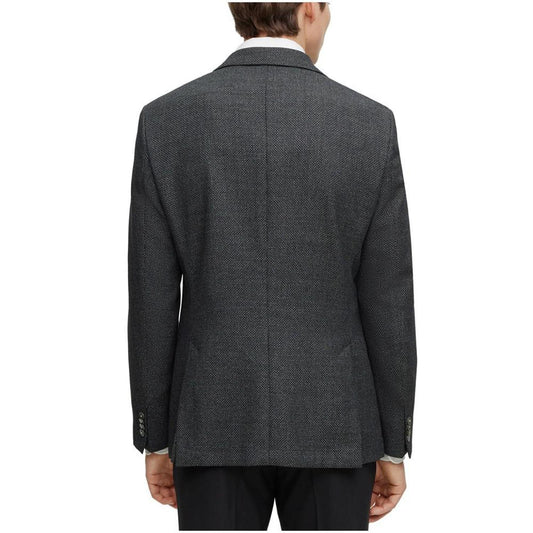 Men's Micro-Patterned Slim-Fit Jacket