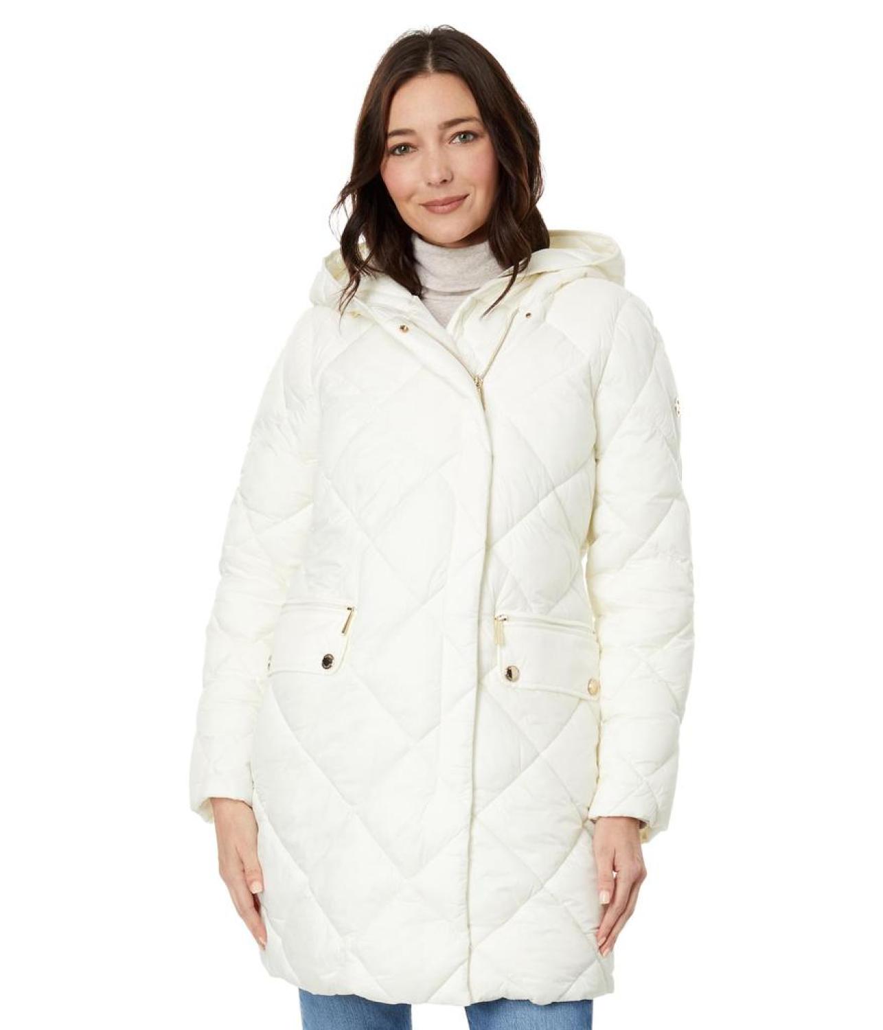 Hooded Long Quilt Puffer M426079C68