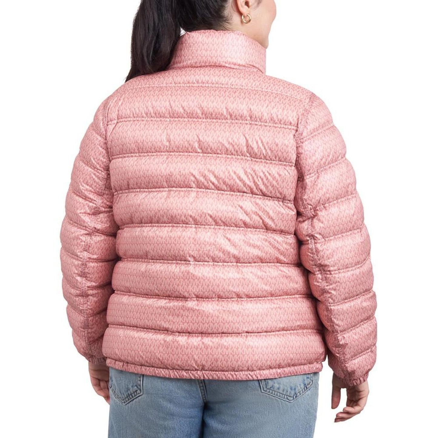 Women's Plus Size Reversible Shine Down Puffer Coat, Created for Macy's