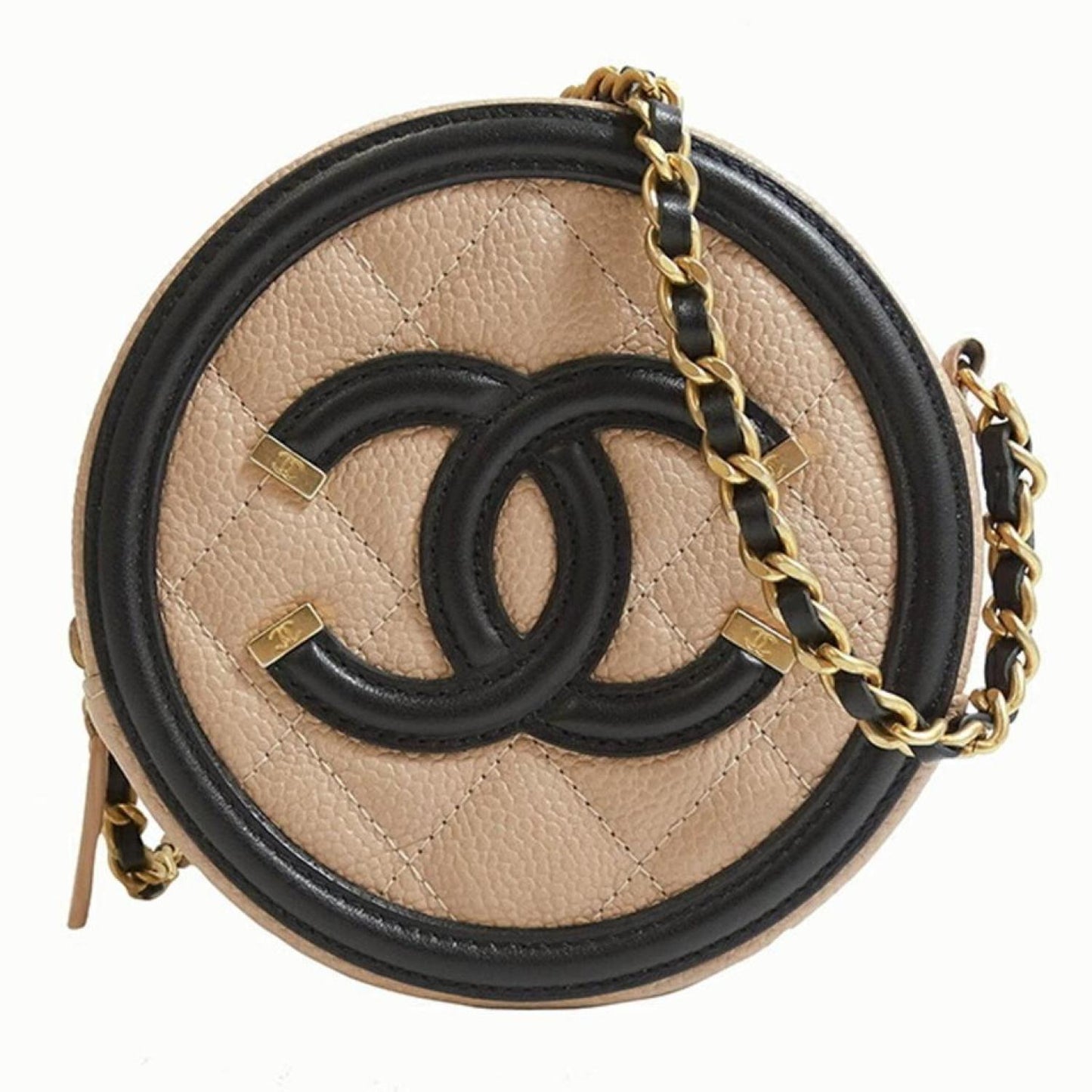 Chanel Logo Cc  Pony-Style Calfskin Shoulder Bag (Pre-Owned)