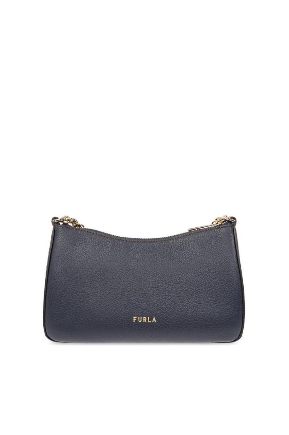 Furla Primula Logo Plaque Chain-Linked Shoulder Bag