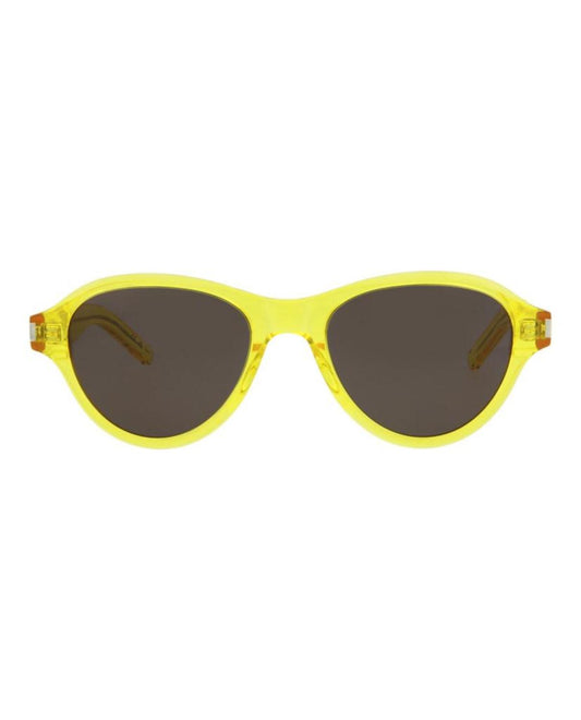 Round/Oval-Frame Acetate Sunglasses