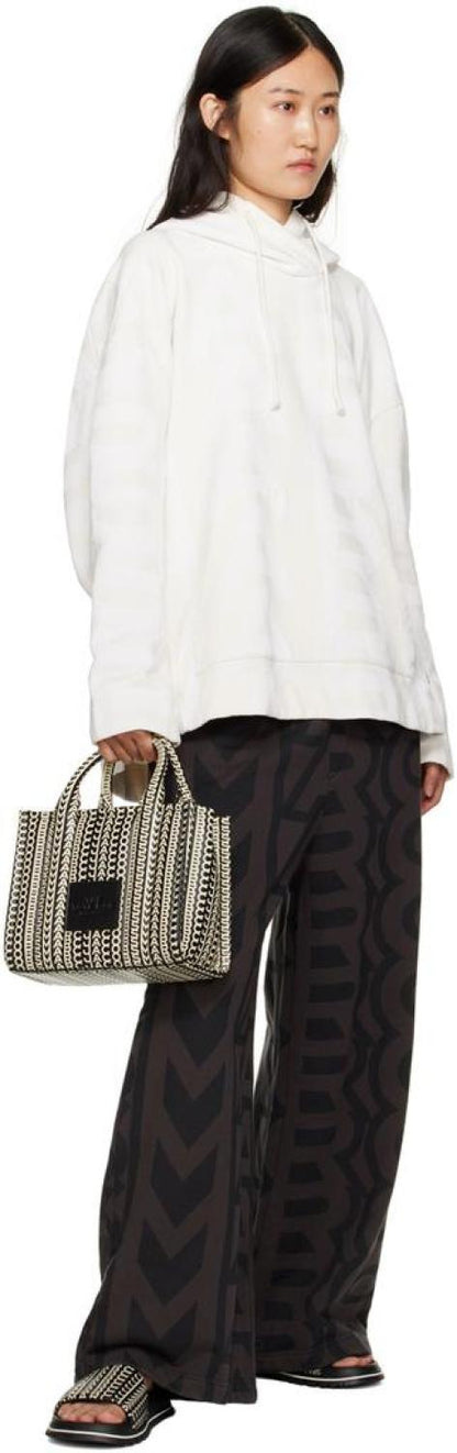 Black & White 'The Monogram Leather Small' Tote