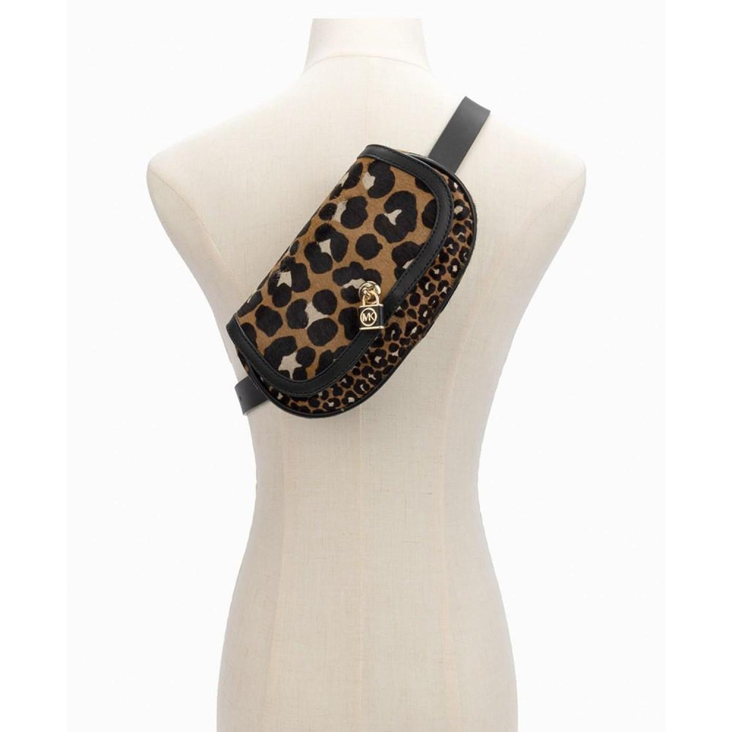 Women's Leopard-Print Haircalf Belt Bag