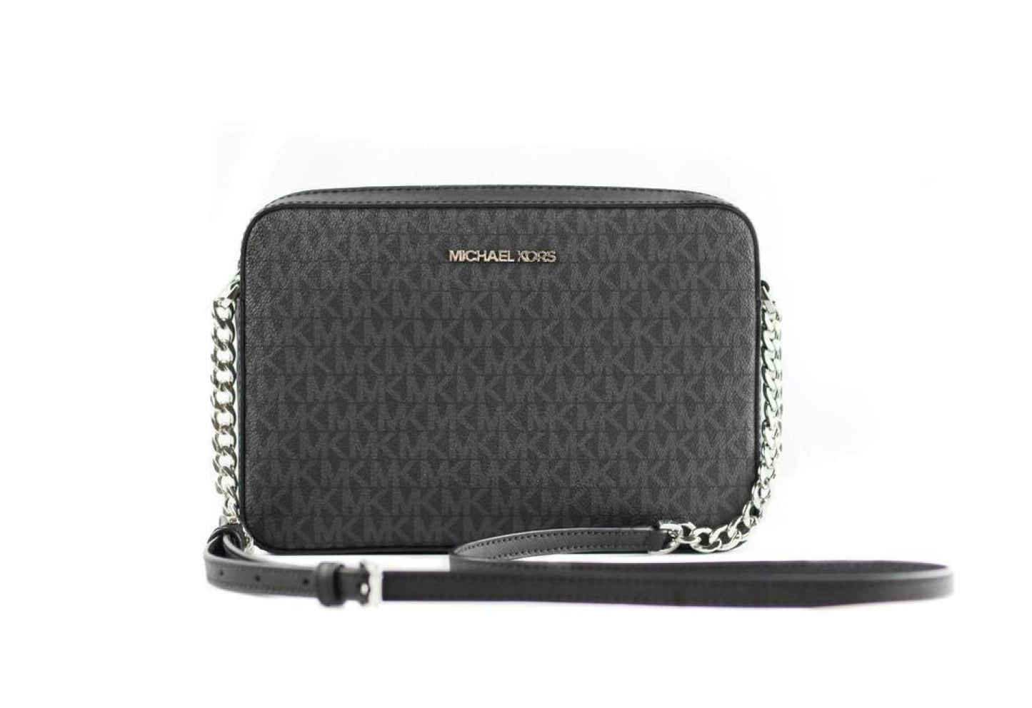 Michael Kors Jet Set Large East West Saffiano Leather Crossbody Bag Handbag [ Women's Signature]