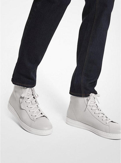 Keating Pebbled Leather High-Top Sneaker