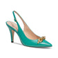 Women's Sadie Chain-Trimmed Slingback Pumps