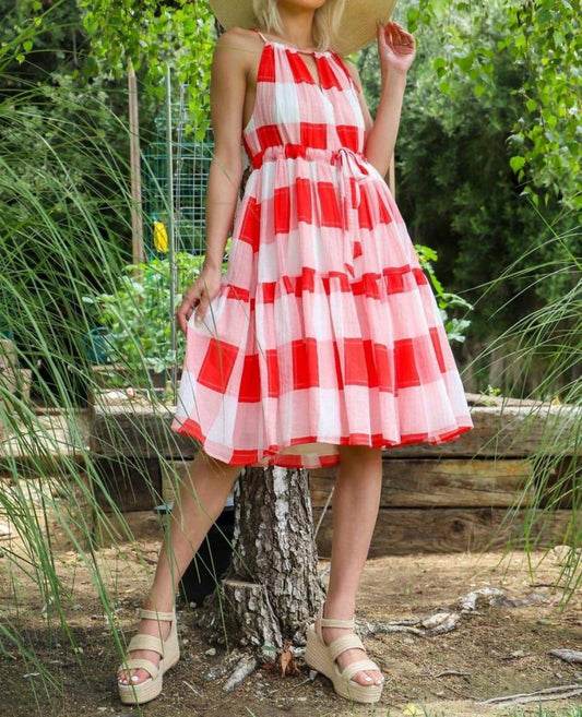 Nixi Dress In Picnic Plaid