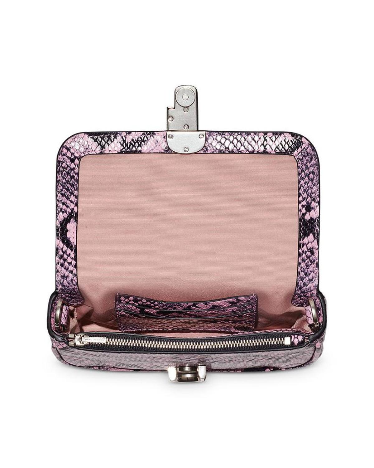 The Snake-Embossed J Marc Mini Shoulder Bag