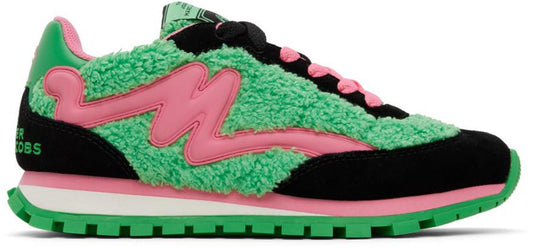 Pink & Green 'The Teddy Jogger' Sneakers