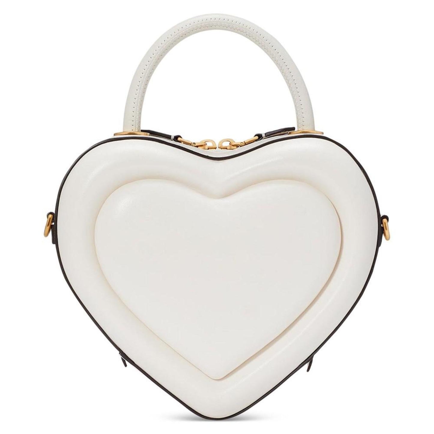 Pitter Patter Smooth Leather 3D Heart Crossbody