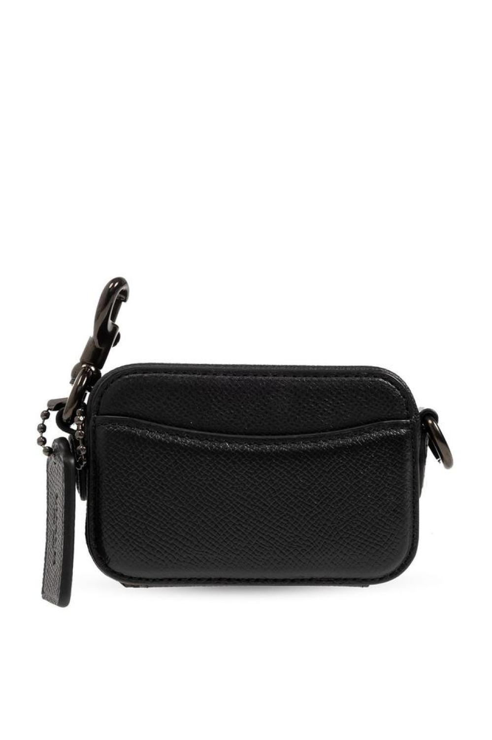 Coach Logo Plaque Zip Around Card Holder