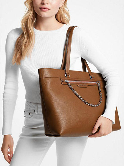 Slater Large Pebbled Leather Tote Bag