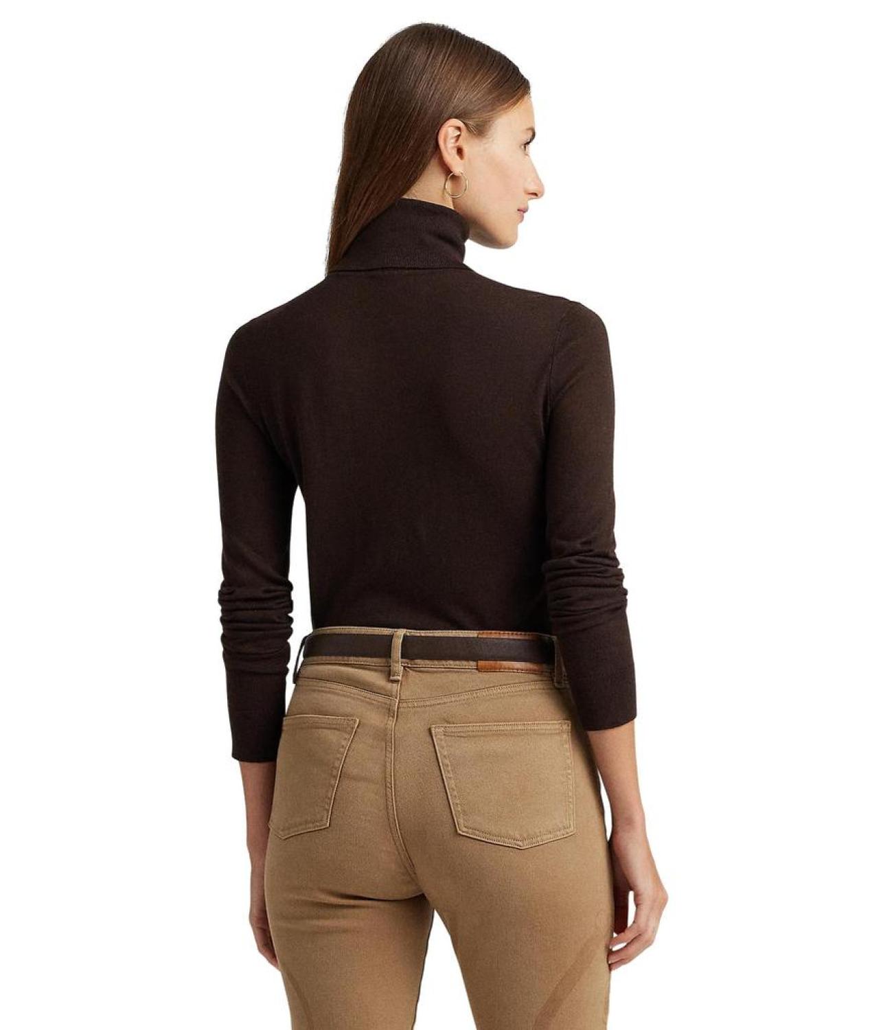 Silk-Blend Turtleneck