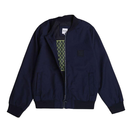 Navy Varsity Bomber Jacket