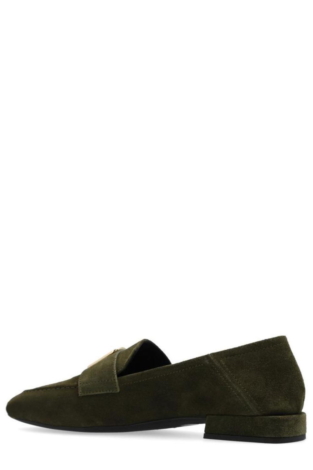 Furla Logo-Plaque Slip-On Loafers