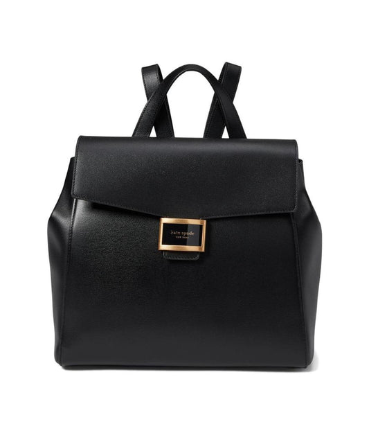 Katy Textured Leather Medium Flap Backpack