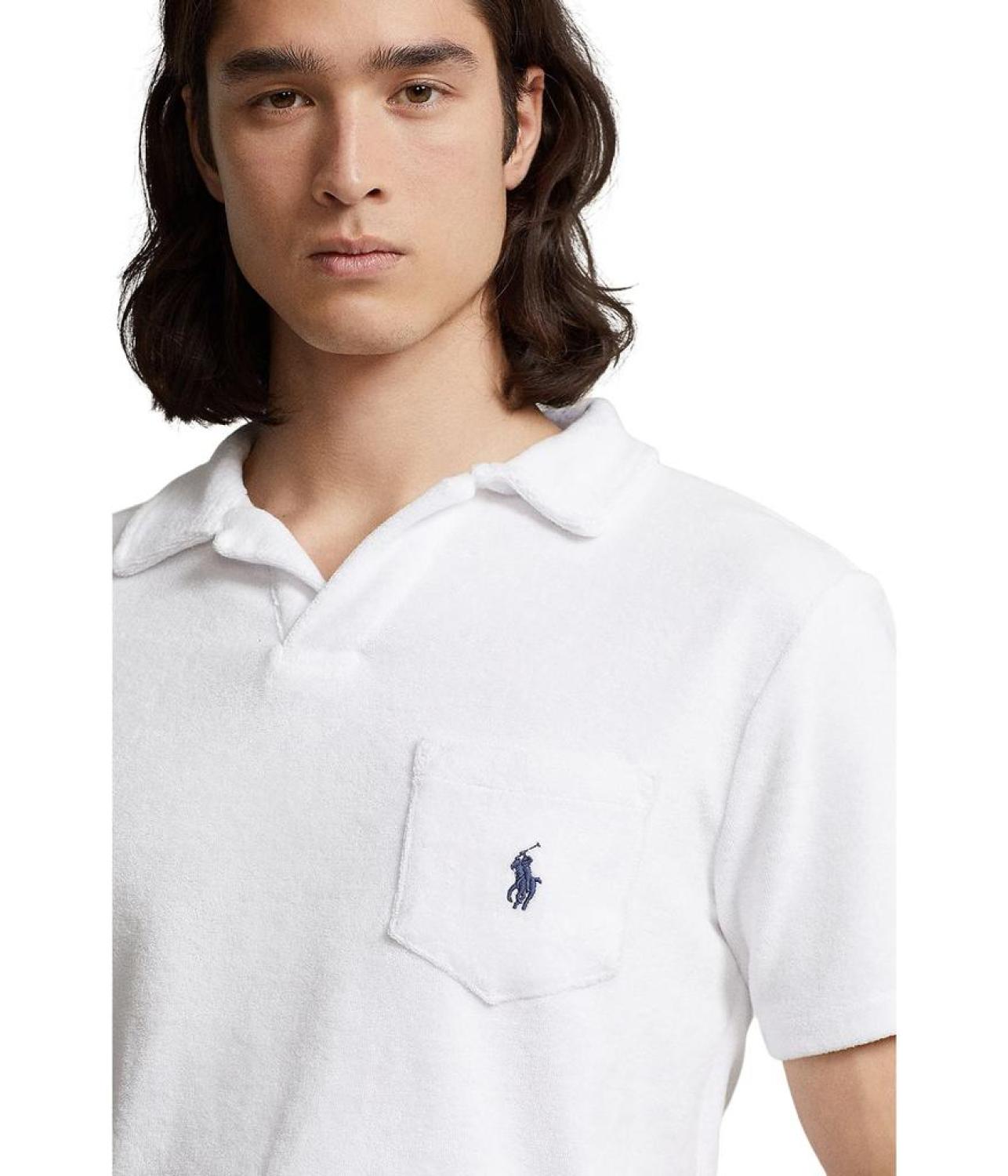 Cotton-Blend Terry Polo Shirt