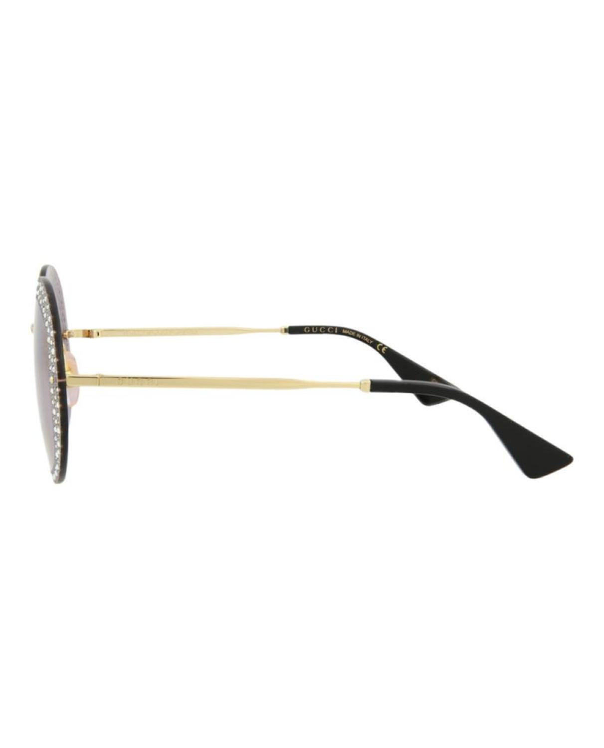 Round-Frame Metal Sunglasses