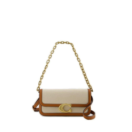 Coach Idol 23 Logo Plaque Shoulder Bag