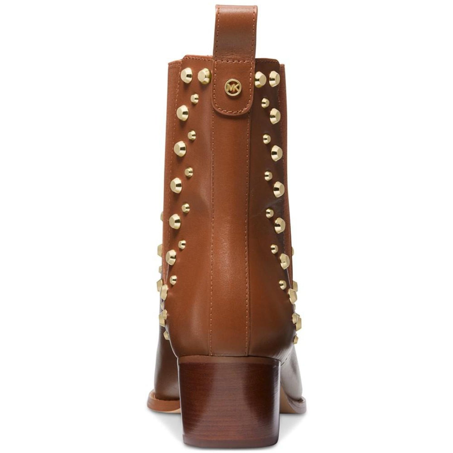 Women's Kinlee Leather Studded Pull-On Chelsea Booties