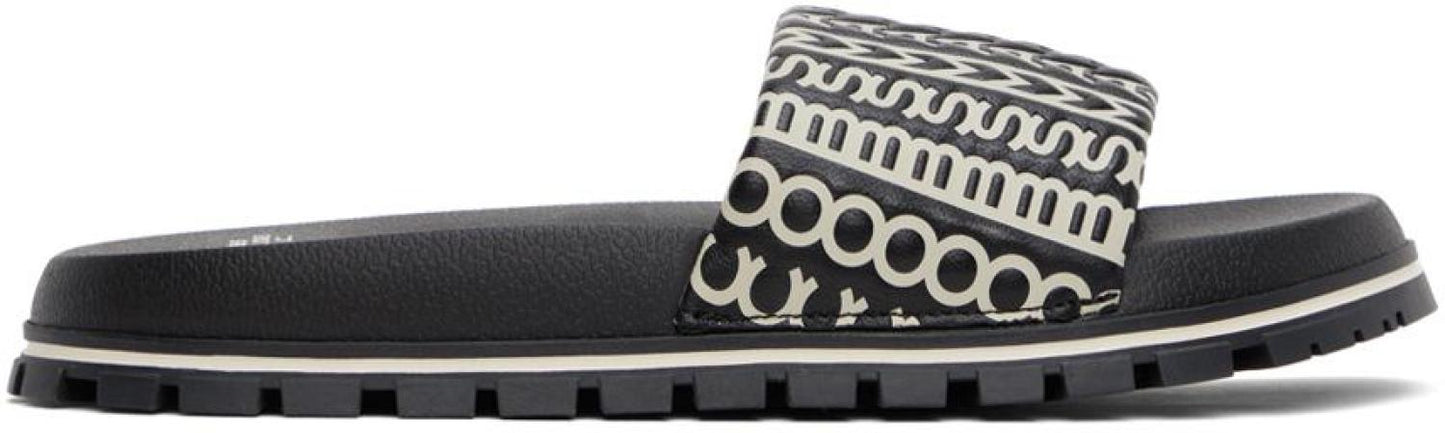 Black 'The Monogram' Slides