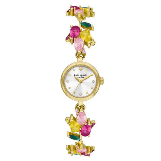 Women's Monroe Three Hand Quartz Gold-Tone Stainless Steel and Brass Watch 24mm